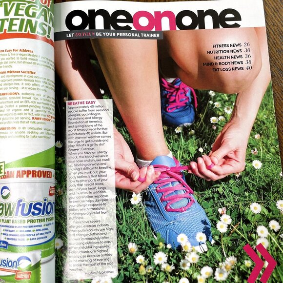 Oxygen Fitness Magazine u May 2015 Alicia Marie Cover Vol 18 Is 5 No 187 Bodybui - Picture 5 of 7